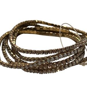 Gold Rhinestone Bracelets
